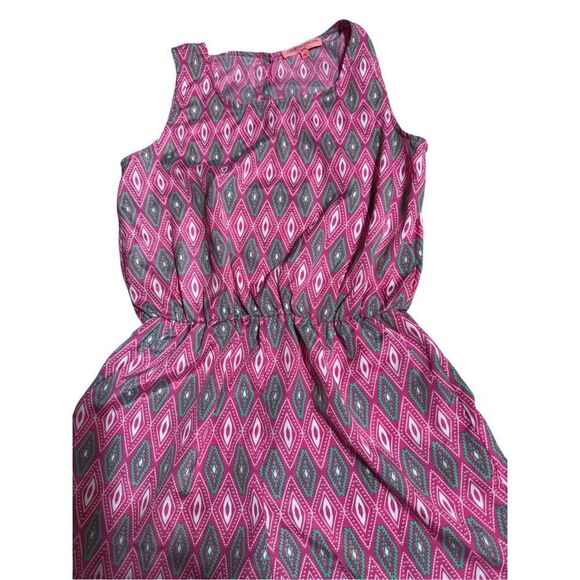 Collective concepts pink geometry design girls romper S, M,XL - Picture 5 of 7